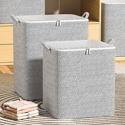 Storage Bag Non woven Material, Household Large Capacity, Closet Wardrobe Organizer, Can Be Used For Quilt Clothing, 150l