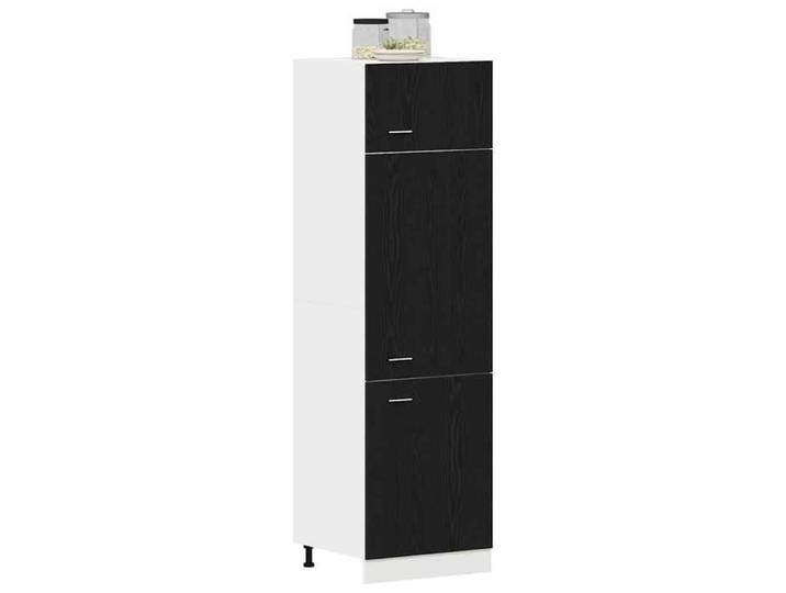 En Promotion Armoire suspendue/Armoire Flottante - Placard de cuisine - avec étagère Lyon Chêne noir 60x31x207cm 804zwq99l