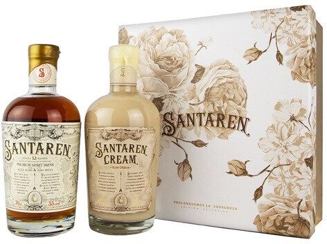 Santaren Estuche ron Solera 12 años Blender y crema de ron .