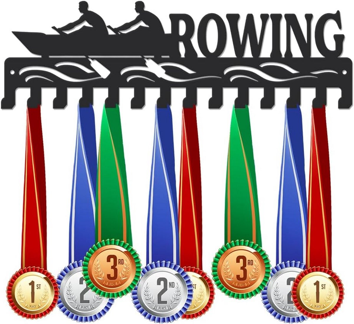 Metalen Medaille Hanger Display voor Muurbevestiging met Haken