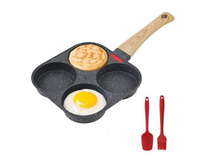 FELIXLEO Crêpepfanne Antihaftbeschichtete Eierpfanne, Geeignet für Gas und Induktionsherde, (4-tlg)