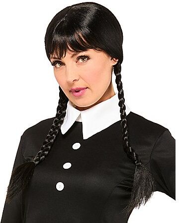 Perücke "Zöpfe", schwarz