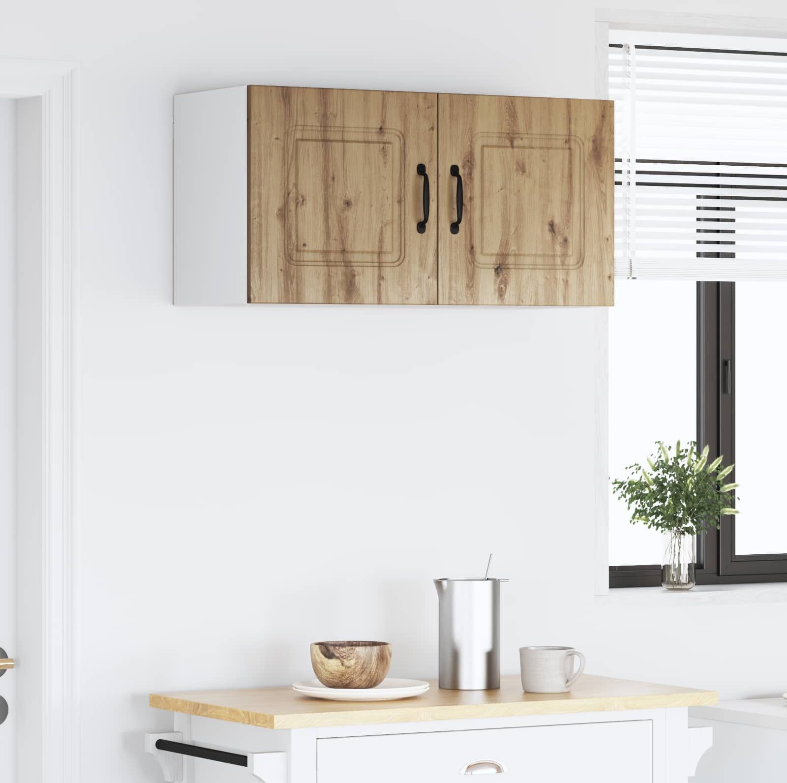 vidaXL Panneau de lave-vaisselle Kalmar Chêne artisanal