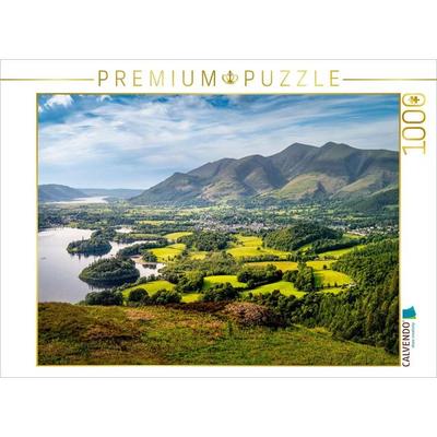 CALVENDO Puzzle Blick vom Catbells auf Keswick | 1000 Teile Lege-Größe 64x48cm Foto-Puzzle für glückliche Stunden