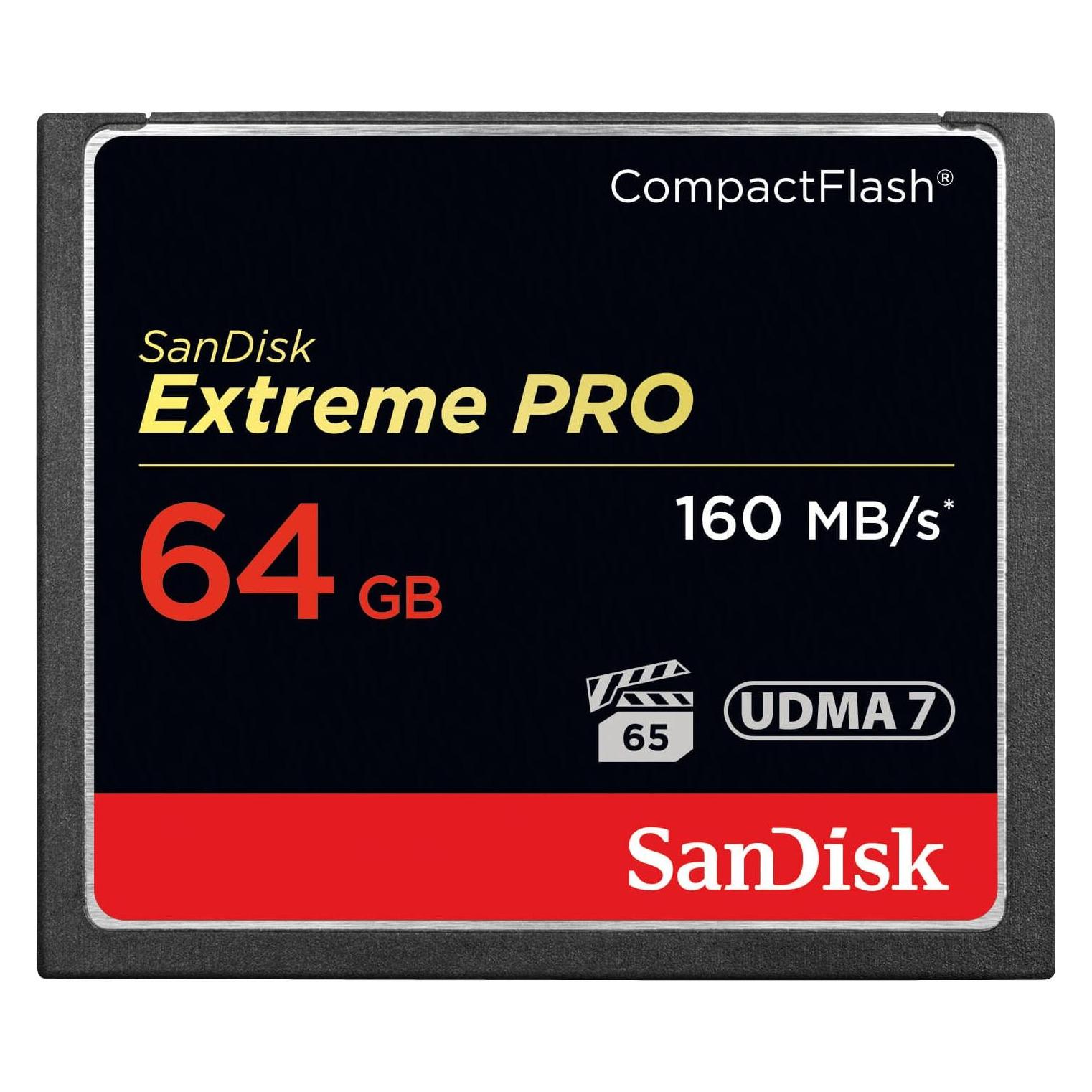 Sandisk Extreme Pro Compact Flash (64 GB, CF) (SDCFXPS-064G-X46)