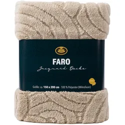 Decke FARO stein (BL 150x200 cm) - grau - BL 150x200 cm