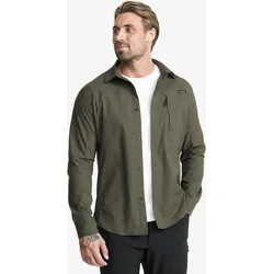 Preparation Stretch Shirt Herren Kambaba Green, Größe:3XL - Herren > Oberteile > Hemden - Grün