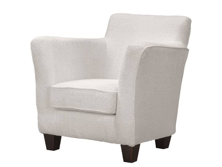 Sessel Grau Bouclé Stoff Coline 84 x 79 x 75cm