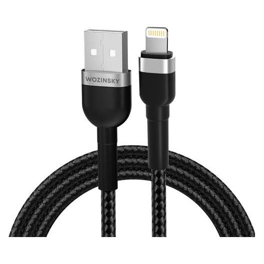 Wozinsky WNBAL2 USB-A / Lightning 2,4A Kabel 2 m - schwarz (2 m, USB 2.0) (1409315874)