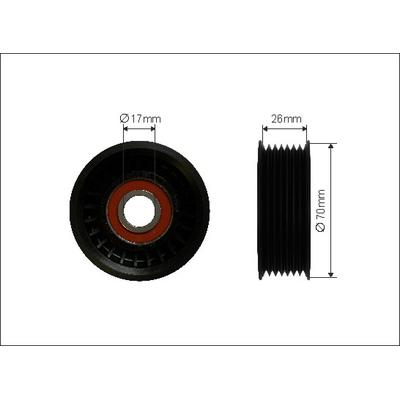 CAFFARO Spannrolle, Keilrippenriemen 108-00 für Porsche