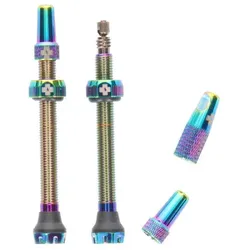 MUC-OFF Tubeless Ventil Set V2 | iridescent / oil slick