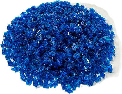 LEGO Kristallen, transparant donkerblauw - 30385, 100 stuks