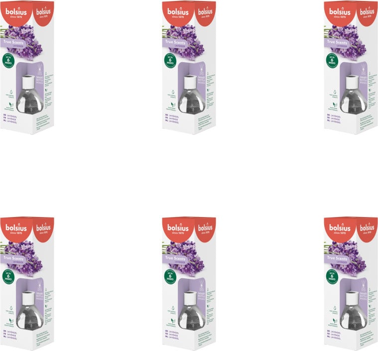 Bolsius True Scents Geurstrips Lavendel Voordeelverpakking 6 stuks