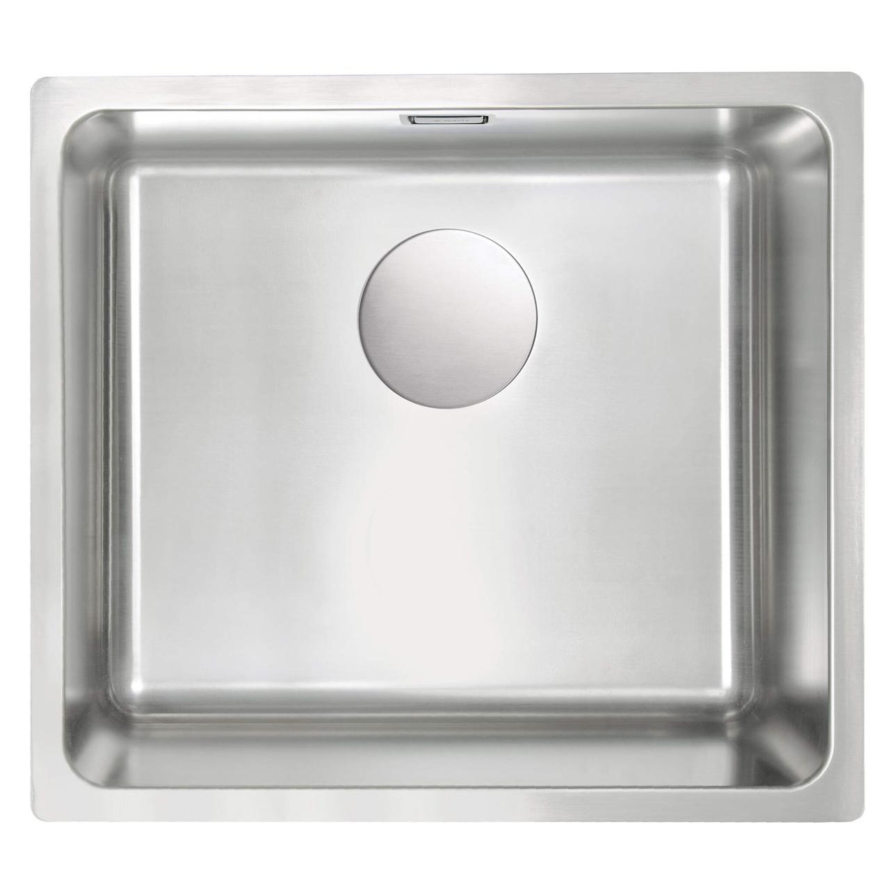 Spüle aus Stahl mit 1 Becken (Aufsatzspülbecken) (ZPE_010D)