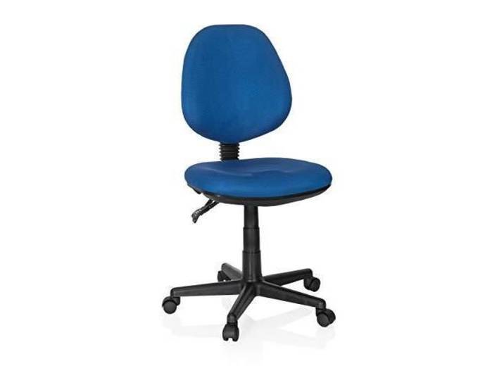 hjh OFFICE 666111 Chaise de Bureau Home Office City 25 Tissu Bleu Chaise pivotante avec Assise et Dossier reglables en Hauteur
