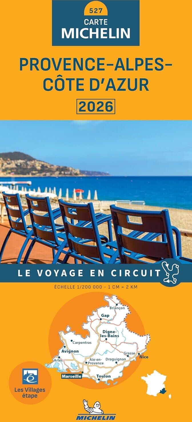 Carte régionale n° 527 - Provence-Alpes-Côte d'Azur 2026   Michelin