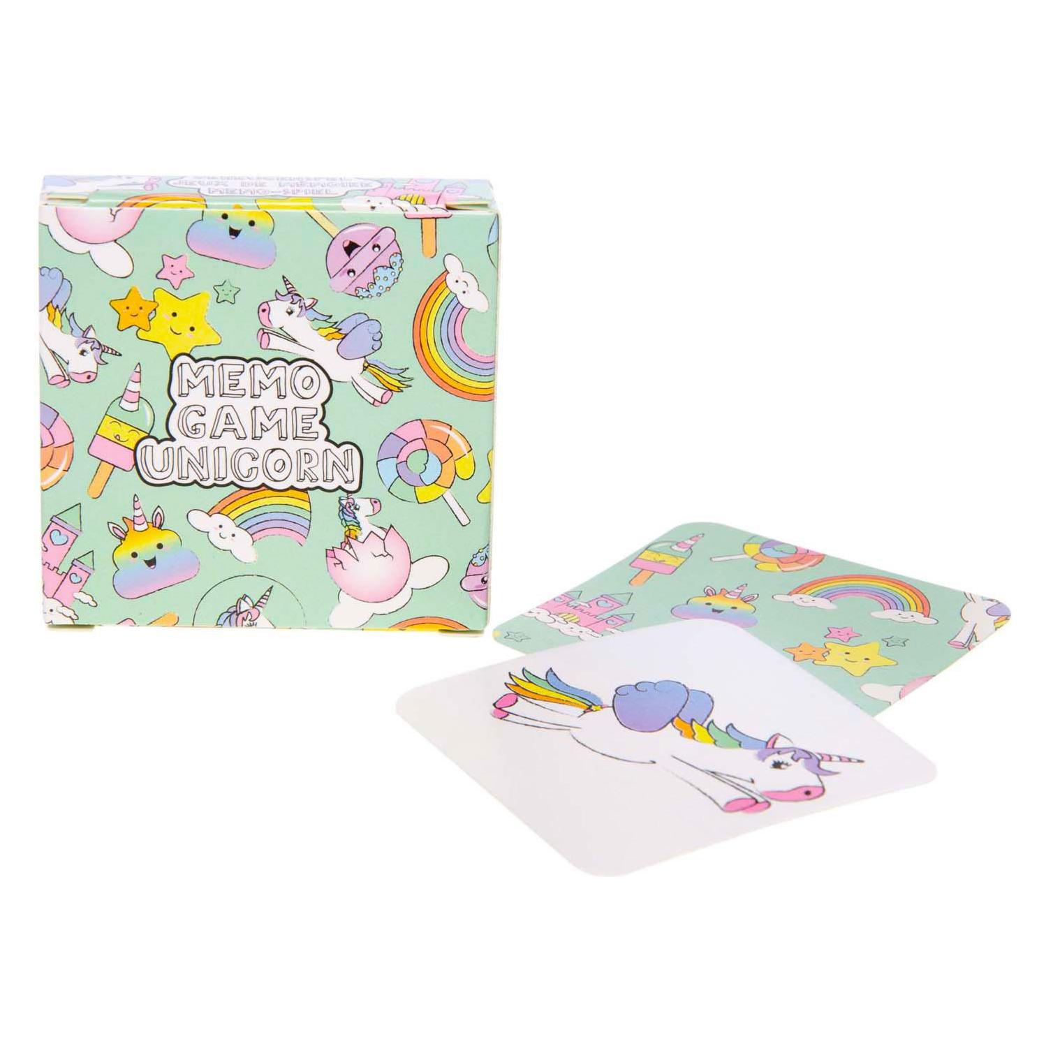 Duckiez Mini Memory Spiel Einhorn, 28 Karten (60690116)