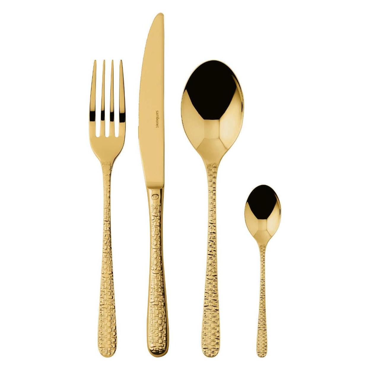Rosenthal Besteck 24tlg.Vh. Venezia Edelstahl/PVD Gold (24 Stk., Besteck Set) (31337567)