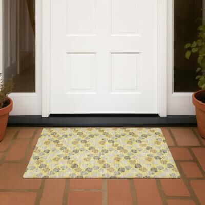Addison Rugs Machine Washable Indoor/ Outdoor Costal Shells Chantille Rug