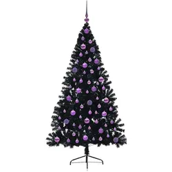 vidaXL, Weihnachtsbaum, Robin (mit 120 lilafarbenen Bällen) (180 cm)