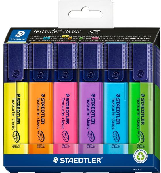 Staedtler Highlighter   6 Farver