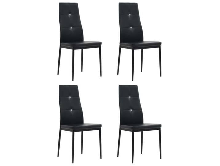 SALE 2026  Chaise de cuisine Noir - Chaises à manger lot de 4 noir similicuir PRO567918364