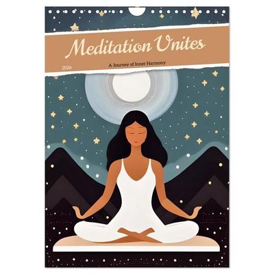 Meditation Unites (Wall Calendar 2026 DIN A4 portrait), CALVENDO 12 Month Wall Calendar
