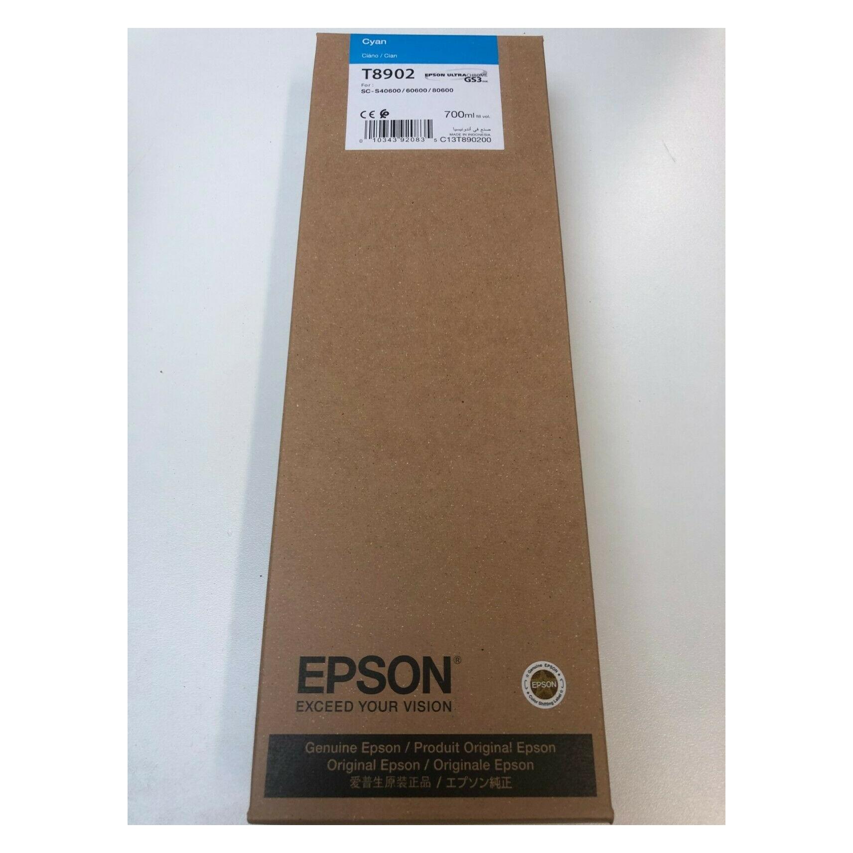 Epson T8902 - 700 ml - Cyan - Original - Tintenpatrone (C) (C13T890200)