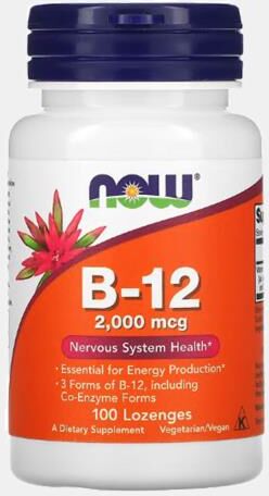 NOW B-12 2000mcg 100 LOZENGES
