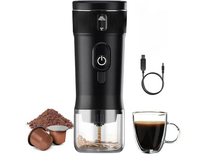 Machine à café portable, petite machine à expresso, machine à café USB pour la maison, les voyages, le camping, la randonnée, légère