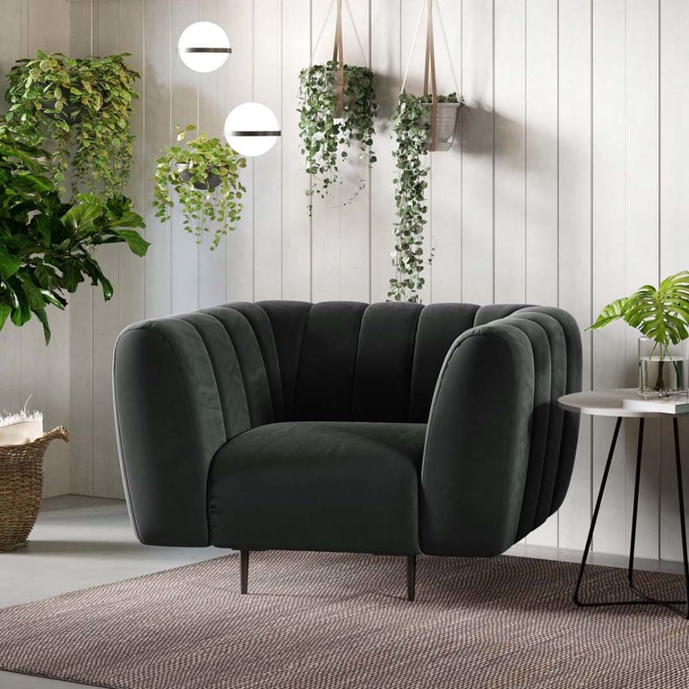Mesonica Fauteuil gris foncé Gris 110x78x95cm