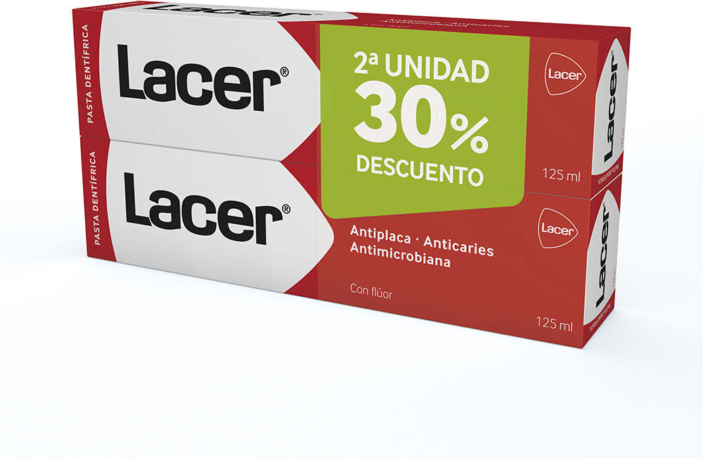 Lacer Pacote De Pasta De Dentes 2 x 125 ml