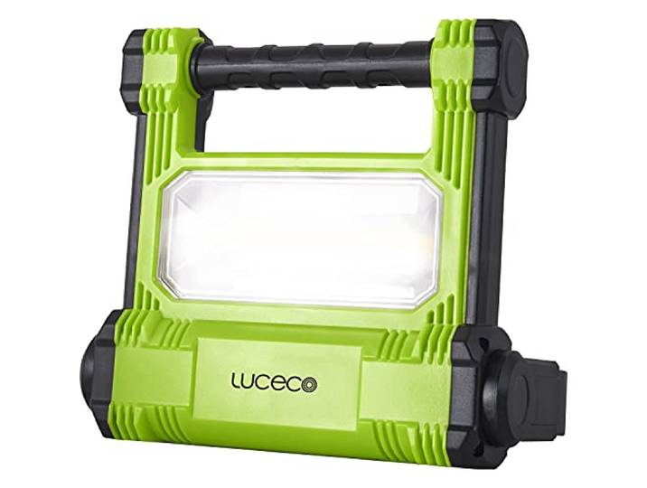 Luceco Projecteur LED de chantier Rechargeable 1800Lumens\, 20W noir/vert LWR18BG-EU