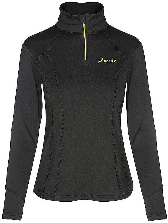 PHENIX Damen Unterzieh Zipshirt schwarz   36 W