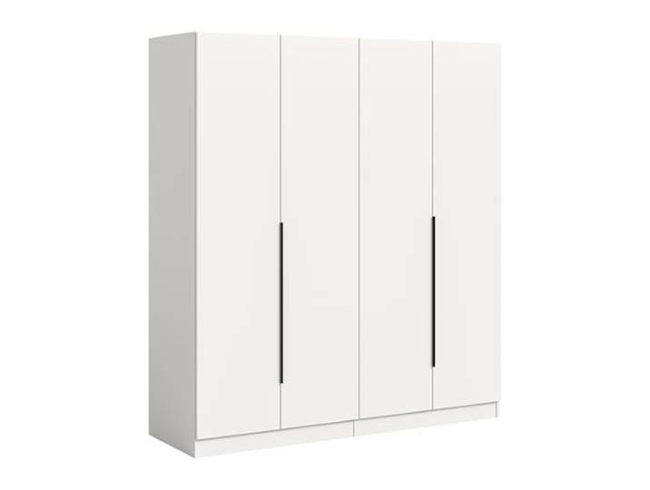 xonox.home – Kleiderschrankkombination Kopenhagen 160x181x52 cm in Weiß – 2X 2-türig mit 2 Kleiderstangen – Komplette Schrankwand für mehr Ordnung und professionelle Übersicht im Schlafzimmer