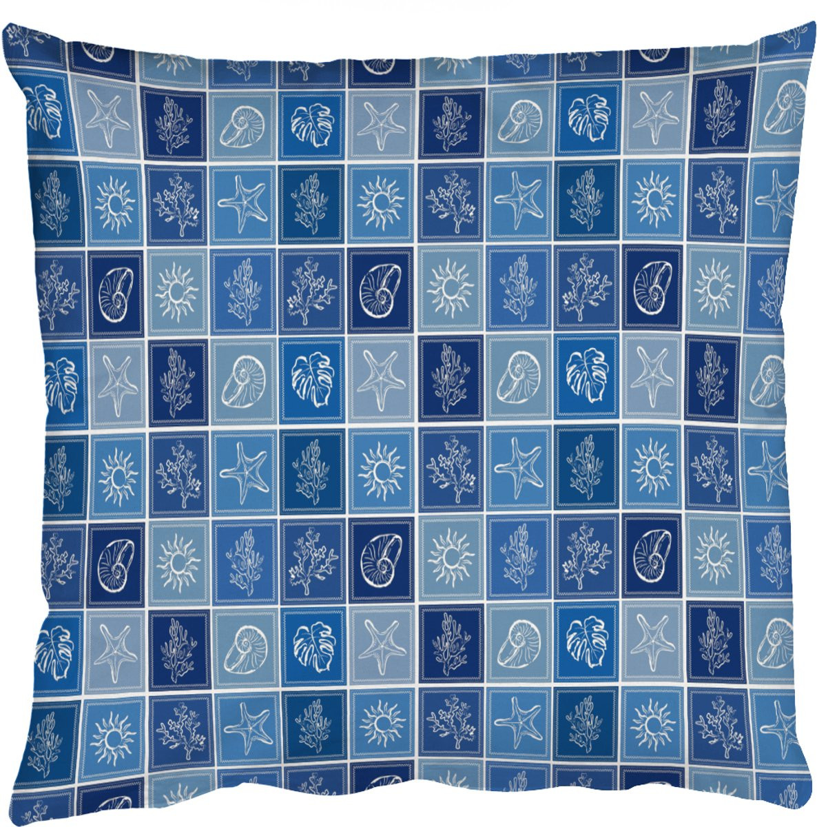 Sierkussen Blauw Zee en Kust Thema - 60 x 60 cm
