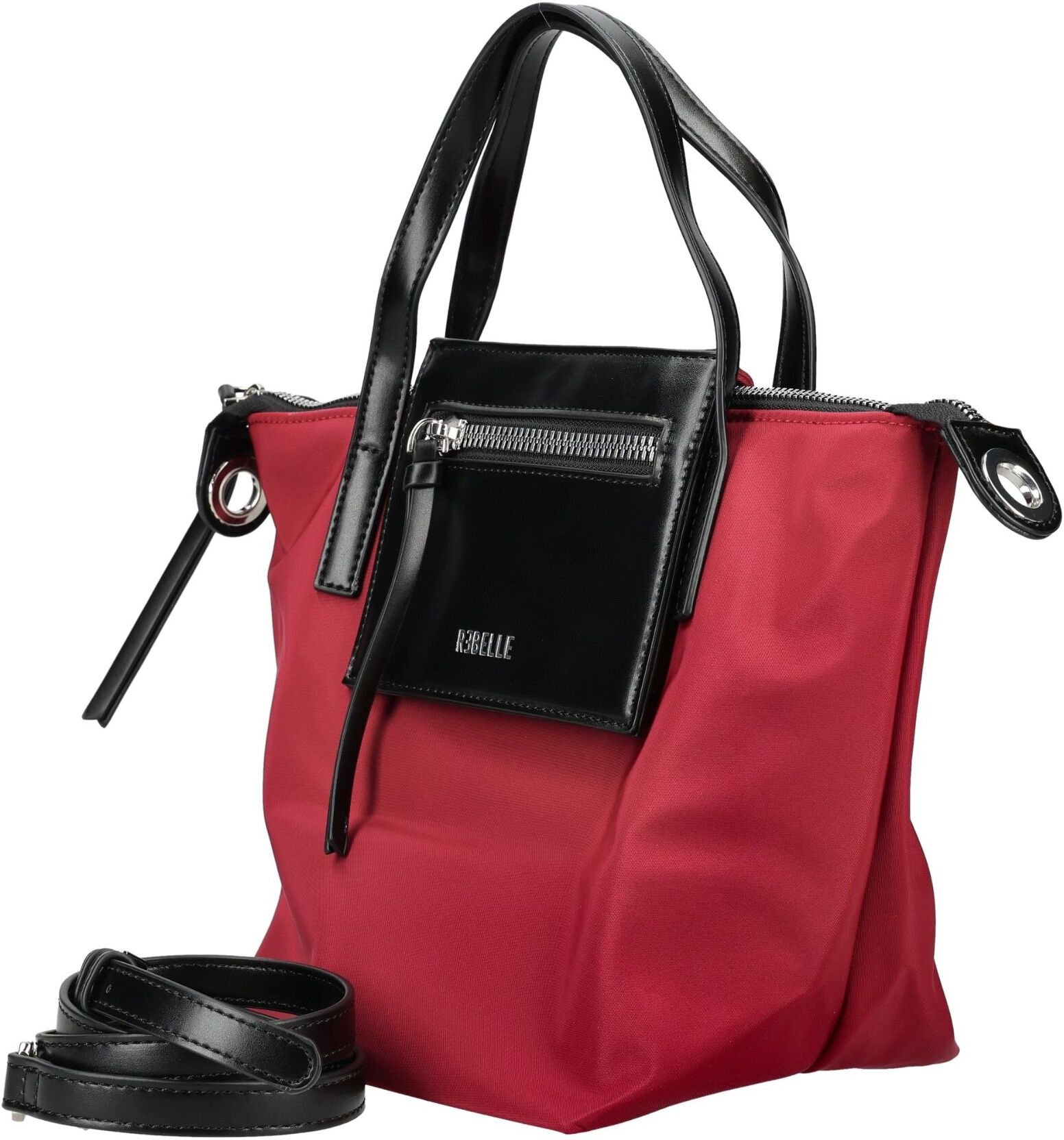 Henkeltasche REBELLE "REBELLE Taschen Nylon", Damen, Gr. onesize, rot, Nylon, Taschen