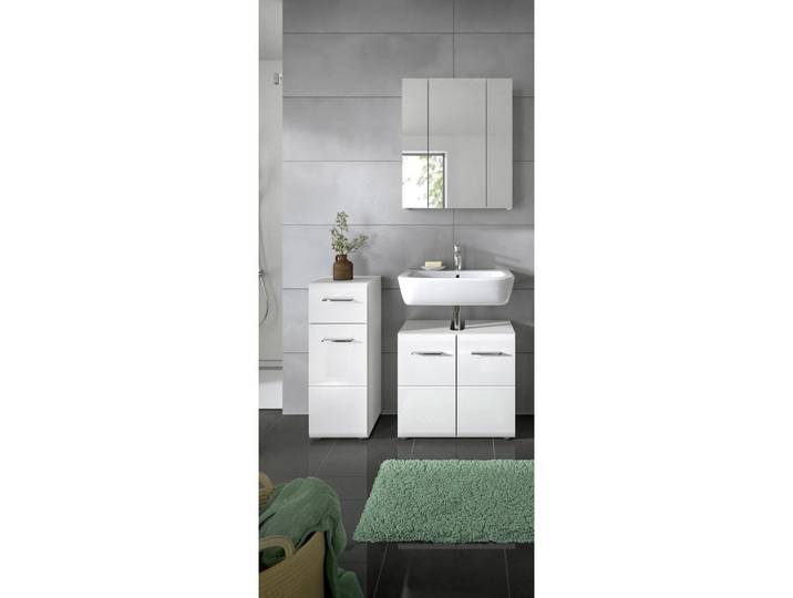 BADEZIMMER Ice Weiß HG B: 90 cm