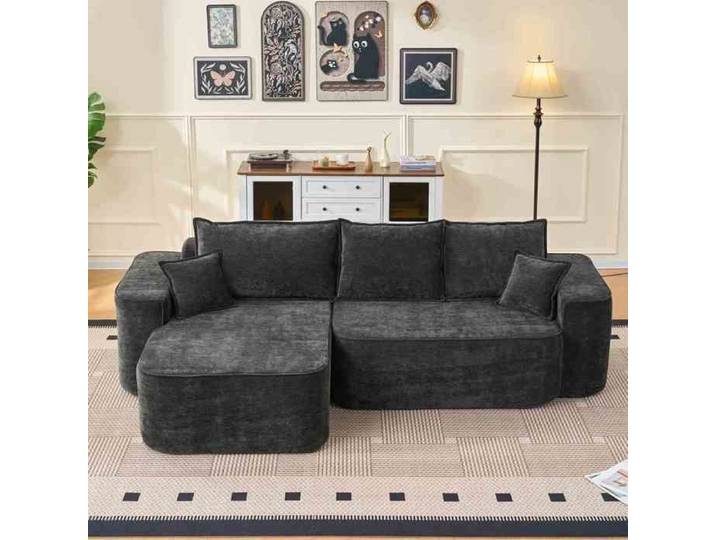 Canapé d'angle en L - HIBA - Wolken-Sofa - 264 cm - Chaise longue - Sans montage