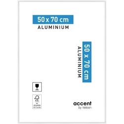 Nielsen Bilderrahmen Accent Aluminium Weiß glanz / 50 x 70