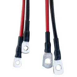 ECTIVE H07V-K Batteriekabelsatz 6mm2 rot/schwarz M6/M8 2 Meter