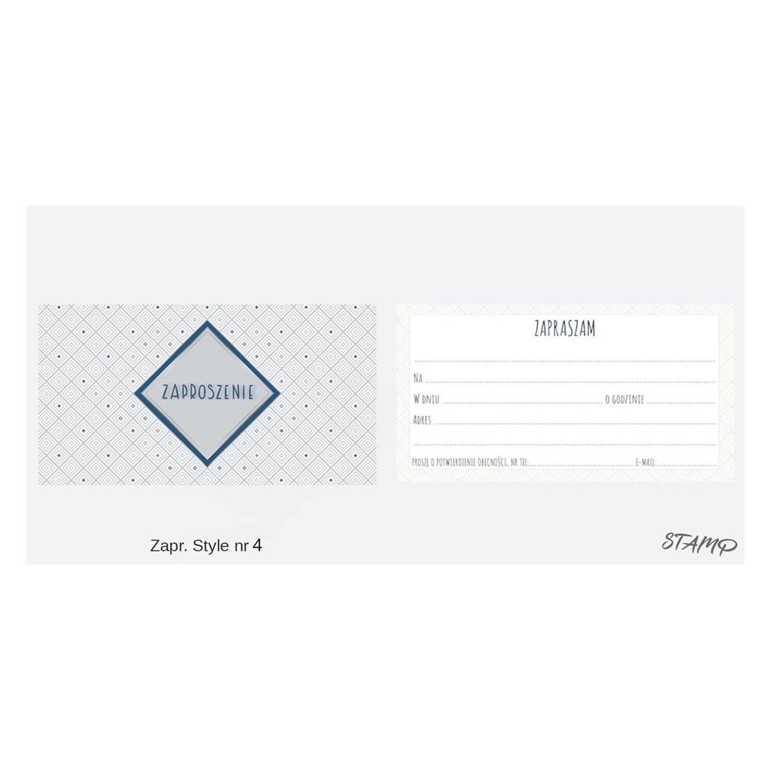 Stamp Einladungen Stil Nr. 04 (10er-Pack) (10 Stk.) (341146)