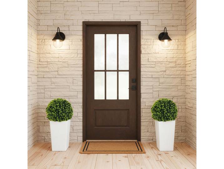 HOMCOM Lot de 2 Boules Eucalyptus Artificielles 65cm Vert