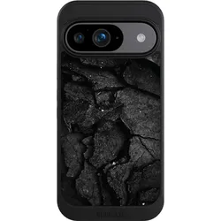 Nivocase Hülle für Google Pixel 9 Handyhülle NIVOcore Case Schwarz Beton Stein schwarz (Google Pixel 9), Smartphone Hülle, Schwarz