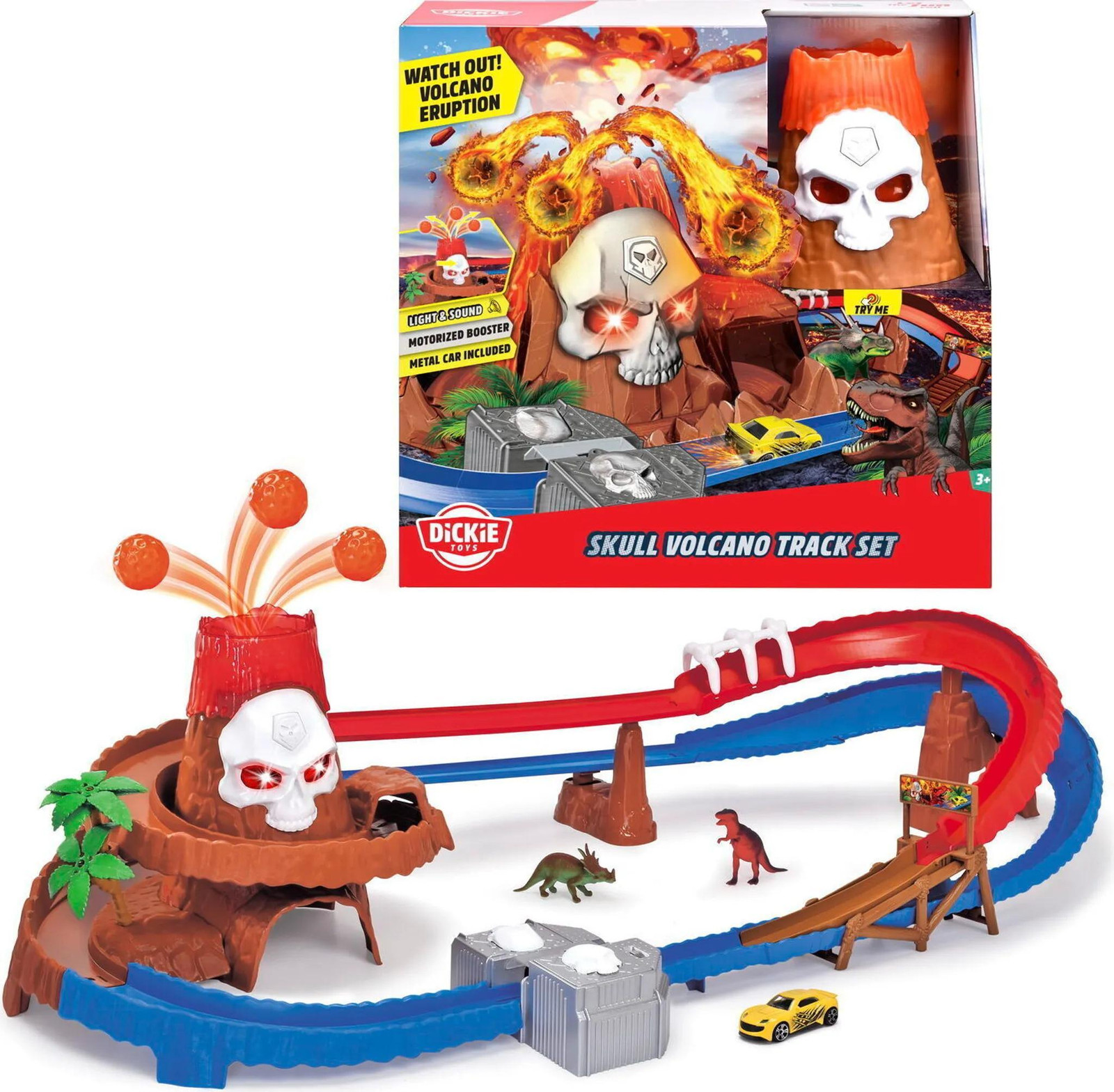Dickie Skull Vulcano Raceway Set 203336000