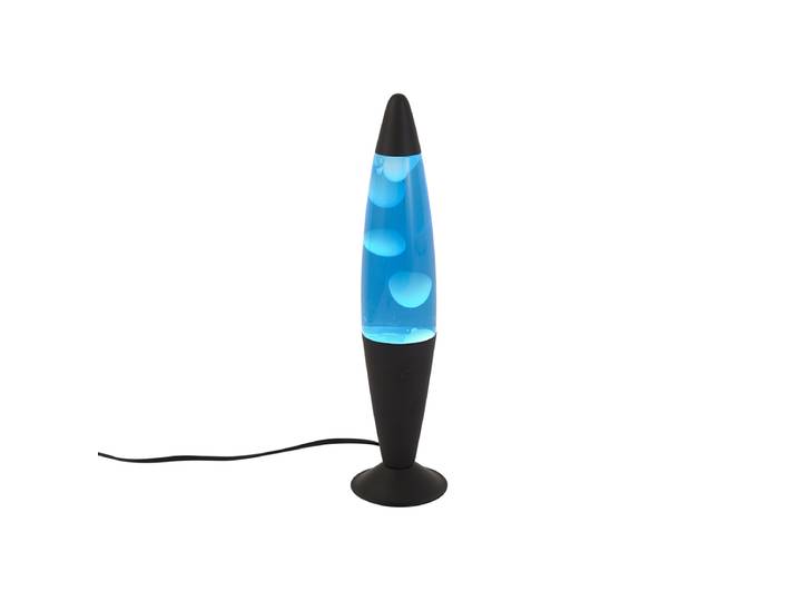 Lavalamp blauw met witte wax incl. LED - Molten Lava