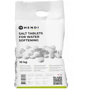 Hendi Regeneriersalz für Enthärtungsanlagen, DIN973 Typ A, Tabletten, 99,9% NaCl Siedesalz, Sack, 10 kg