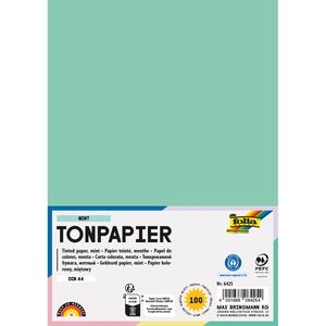 Folia Tonpapier 6425, A4, mint, 130g/m², 100 Blatt
