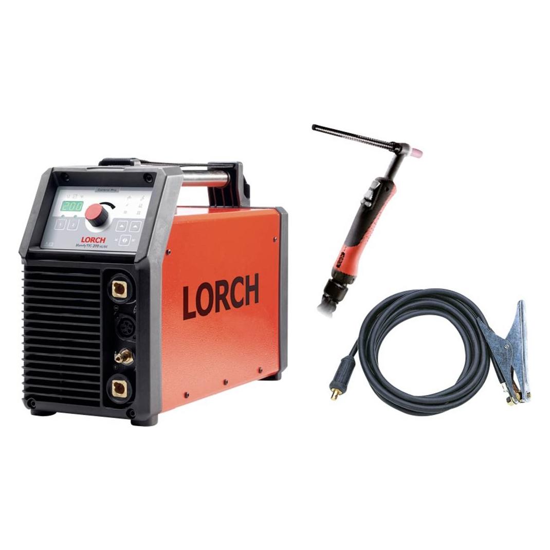 Lorch HandyTIG 200 AC/DC WIG-Schweissgerät 3 - 200 A mit Brenner (Inverterschweissgerät) (108.7131.0)