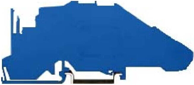 WAGO GmbH& Co. KG Support de rail pour TS35 bleu 777-321 (777-321)